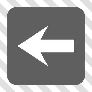 Arrow Left Rounded Square Button Stock Illustration