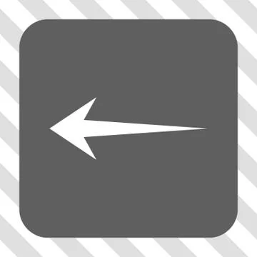 Arrow Left Rounded Square Button 스톡 일러스트