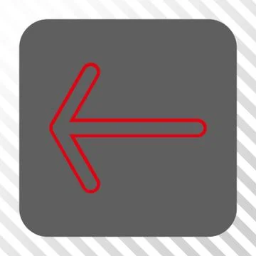 Arrow Left Rounded Square Button 스톡 일러스트