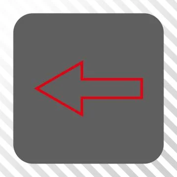 Arrow Left Rounded Square Button Stock Illustration