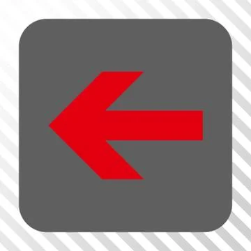 Arrow Left Rounded Square Button Stock Illustration