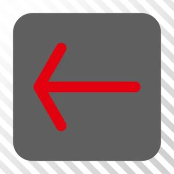 Arrow Left Rounded Square Button Stock Illustration