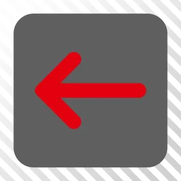 Arrow Left Rounded Square Button 스톡 일러스트
