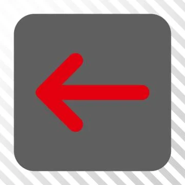 Arrow Left Rounded Square Button Stock Illustration