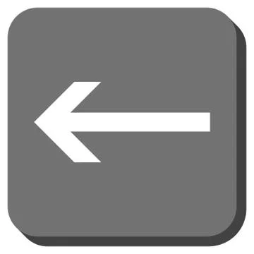 Arrow Left Rounded Square Vector Icon 스톡 일러스트