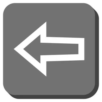Arrow Left Rounded Square Vector Icon 스톡 일러스트
