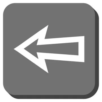 Arrow Left Rounded Square Vector Icon Stock Illustration