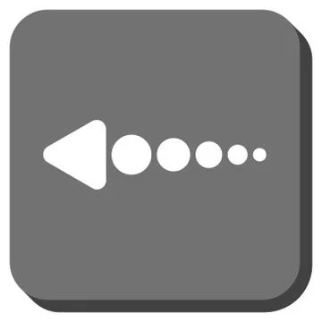 Arrow Left Rounded Square Vector Icon Stock Illustration