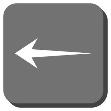 Arrow Left Rounded Square Vector Icon 스톡 일러스트