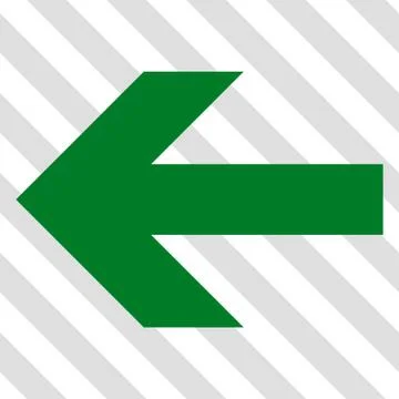 Arrow Left Vector Icon Illustrazione stock