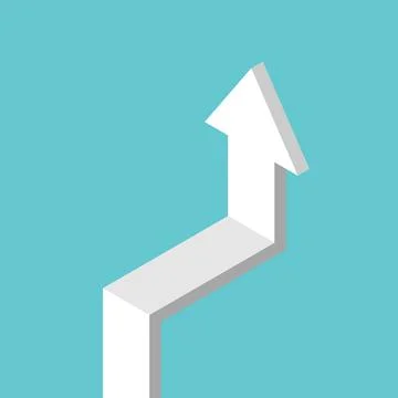 Arrow, level, growth Stock Illustration