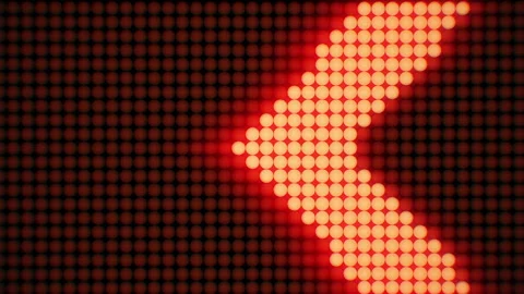 Arrow Light Wall Background Loop 스톡 동영상 285531734