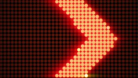 Arrow Light Wall Background Loop Видео 285531739