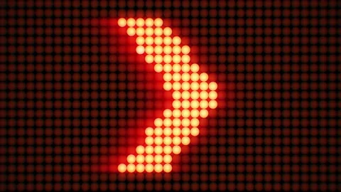 Arrow Light Wall Background Loop Видео 285945653