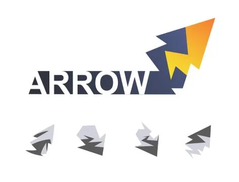 Arrow like lightning Stock Illustration