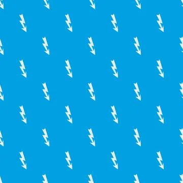 Arrow lightning pattern seamless blue Stock Illustration