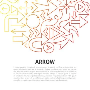 Arrow Line Concept Stock Illustration