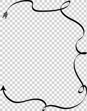 Arrow line drawing Stock Photos