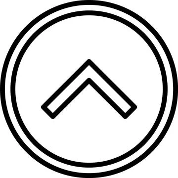 Up Arrow Line Icon Design Stock Illustration