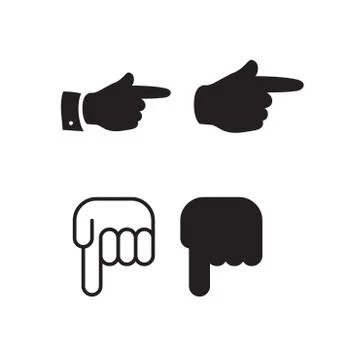 Arrow Line Icons Set Stock Illustration