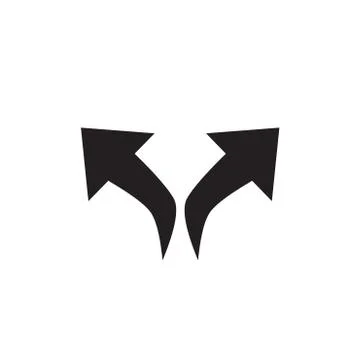 Arrow Line Icons Set Stock Illustration
