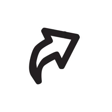 Arrow Line Icons Set Stock Illustration