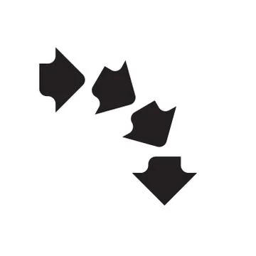 Arrow Line Icons Set Illustrazione stock