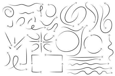 Arrow line Stock Illustration