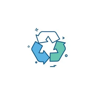 Arrow line loop rotate icon Stock Illustration