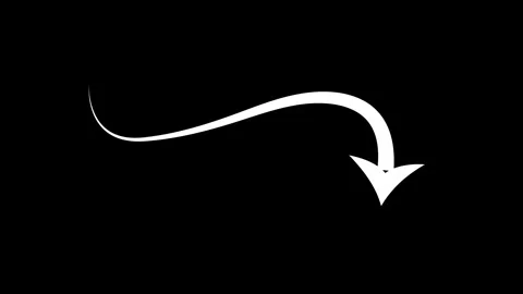 Arrow line pointer highlight, sign arrow line animation Video stock 321240214