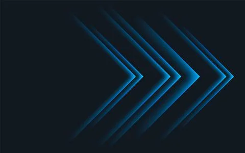 Arrow lines, technology digital template with light. Vector illustration. Illustrazione stock