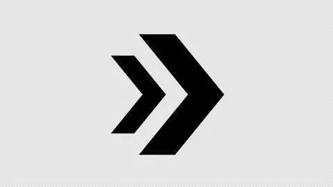 Arrow loading fast forward sign icon concept animation with alpha channel Stock Footage 270127236