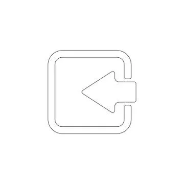 Arrow login. flat vector icon Stock Illustration