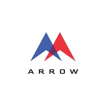 Arrow logo design inspiration vector template Stock Illustration