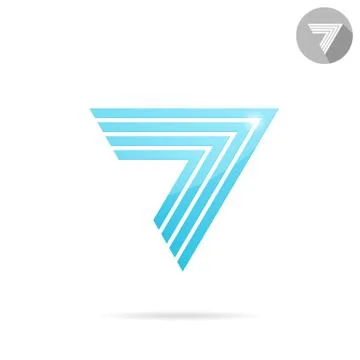 Arrow logo template Ilustración de archivo