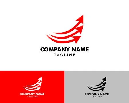 Arrow logo vector icon template Stock Illustration