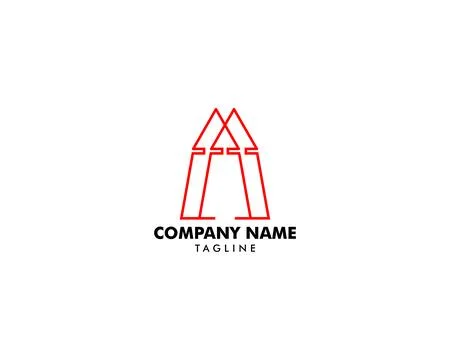 Arrow logo vector icon template Illustrazione stock