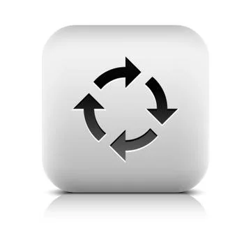Arrow loop, refresh, reload, rotation, reset icon Stock Illustration