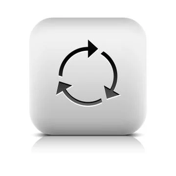 Arrow loop, refresh, reload, rotation, reset sign Stock Illustration