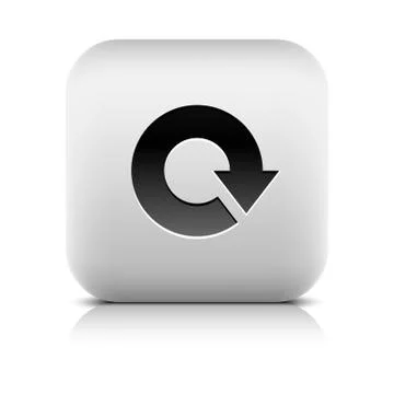 Arrow loop, refresh, reload, rotation, reset icon Stock Illustration