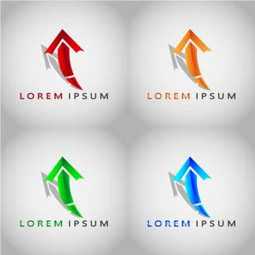 ARROW LOREM IPSUM 2017 17 Stock Illustration