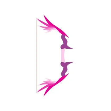 Arrow love cupid bow vector valentine day heart background. Design illustrati Stock Illustration
