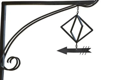 Arrow made of iron Stock Photos