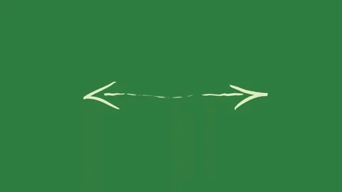 Arrow in the middle sky is pointing up bird on it flying isolated on green Stock Footage 336856667