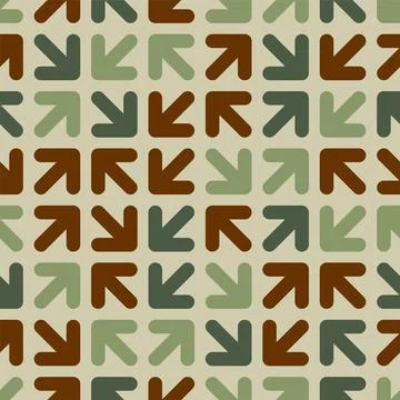 Arrow Military pattern seamless. Arrows army background. Protective texture Stock Illustration
