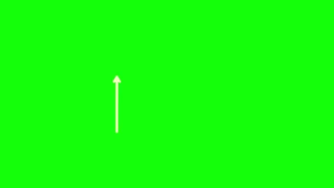 Arrow Motion with Pointing on Chroma Key for Compositing Video stock 342785963