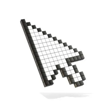 Arrow mouse cursor. 3D Stock Illustration