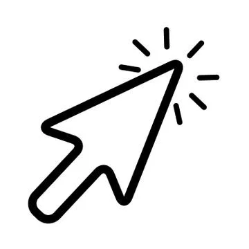 Arrow mouse pointer icon 스톡 일러스트