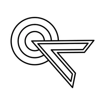 Arrow mouse pointer icon Stockillustratie