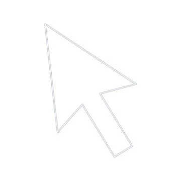 Arrow mouse pointer line color style icon 스톡 일러스트